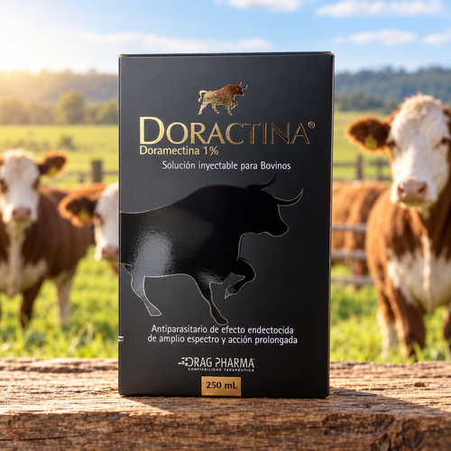 Doractina doramectina 1% inyectable para bovinos, 250 mL