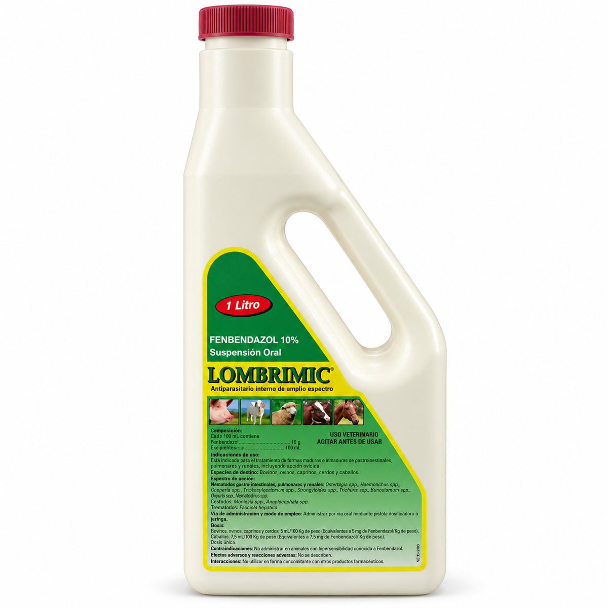 Lombrimic 10% fenbendazol, suspensión oral de 1 L
