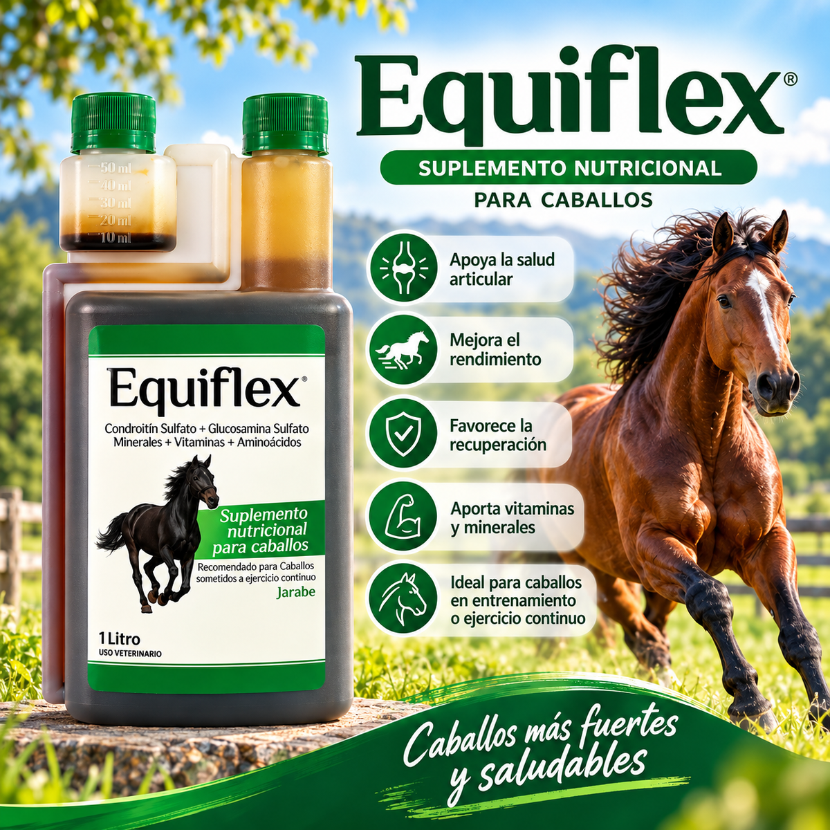 Equiflex, suplemento nutricional para caballos (imagen adicional del producto)