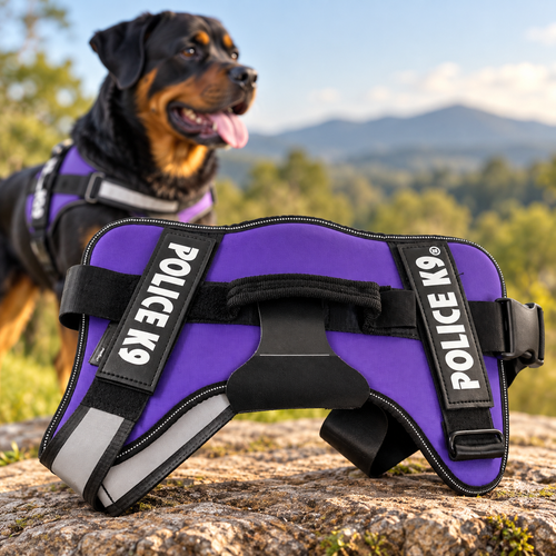 Arnés Police K9 reforzado para perros grandes talla XXL