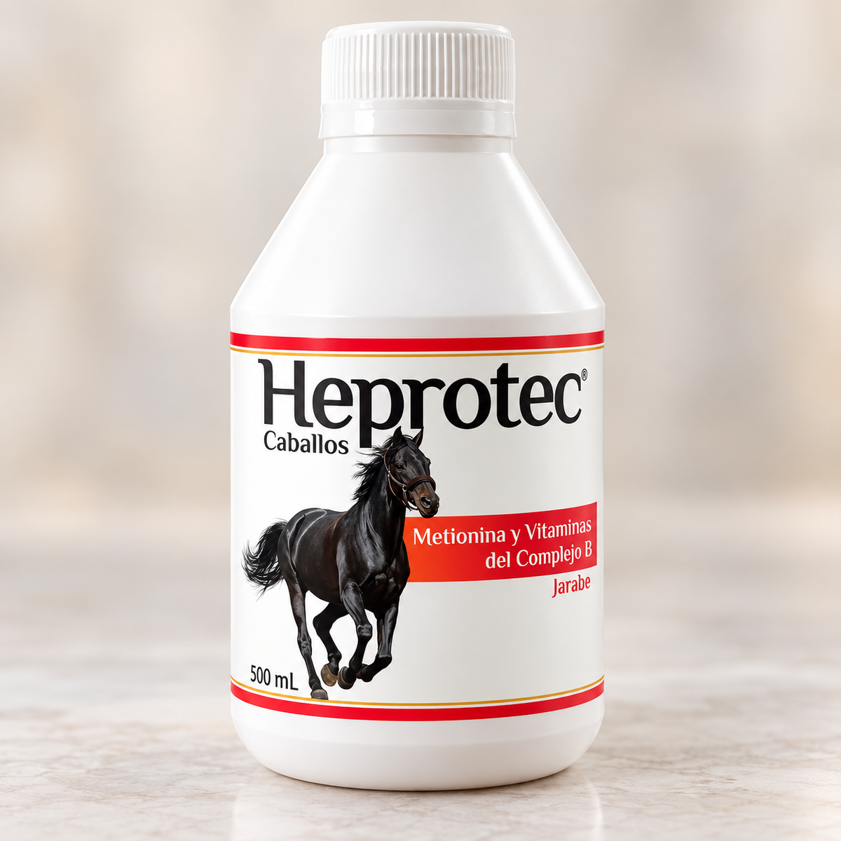 Heprotec Caballos 500 mL, metionina y vitaminas del complejo B