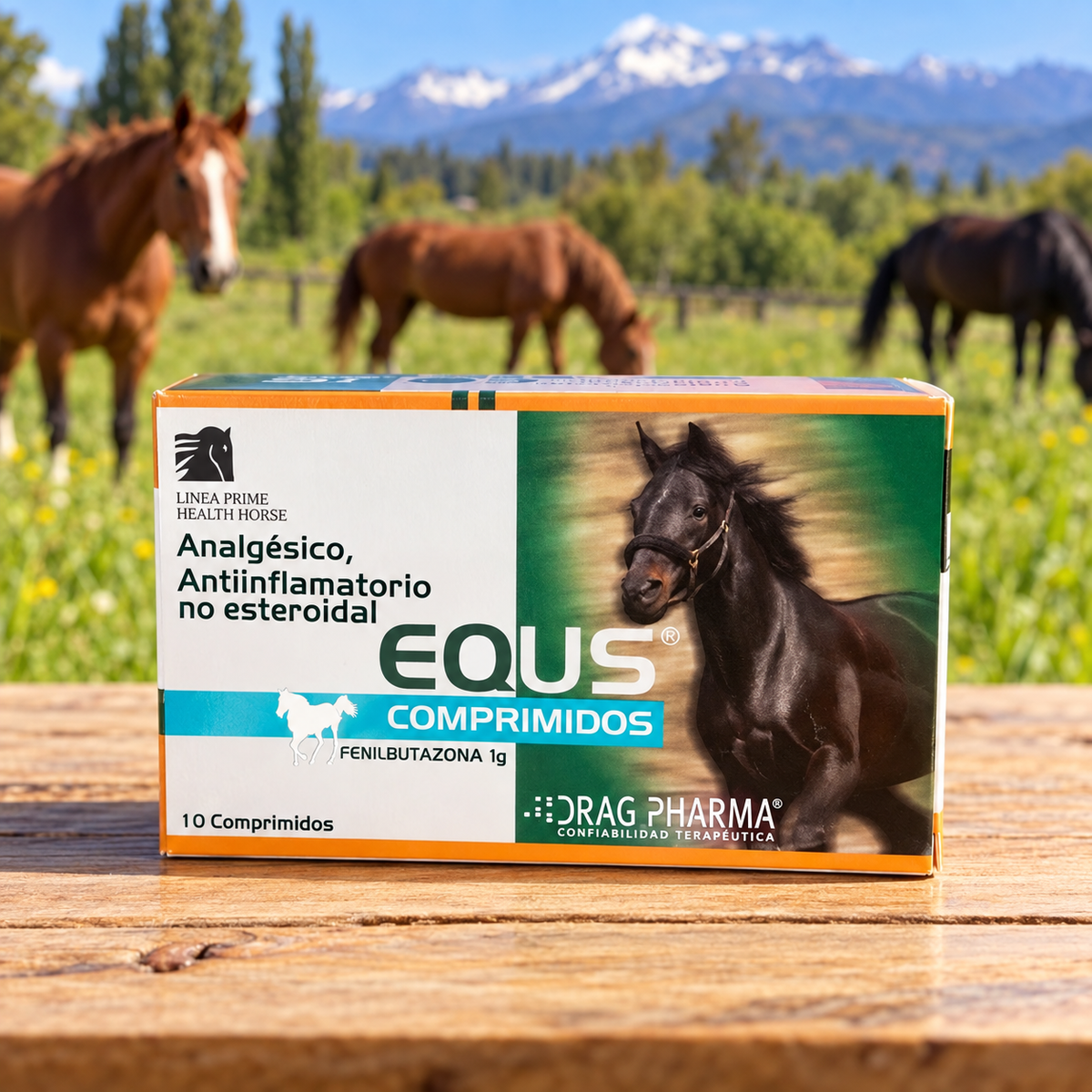 Equs 1 g, 10 comprimidos para caballos de Drag Pharma
