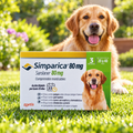 Simparica 80 mg para perros de 20 a 40 kg, caja de 3 comprimidos